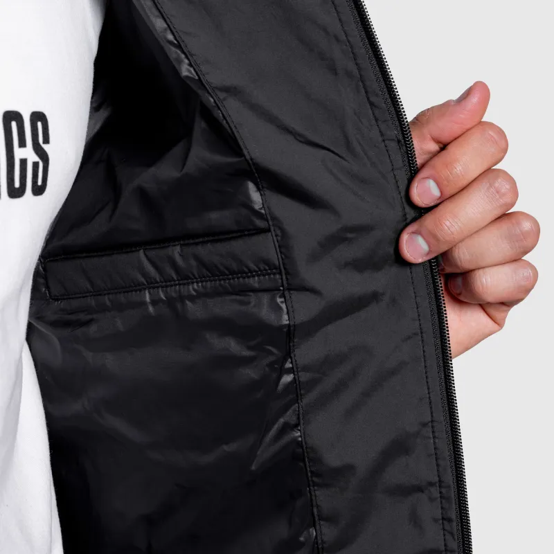 Geacă pentru bărbați Iron Aesthetics Zenit Puffer, neagră-11
