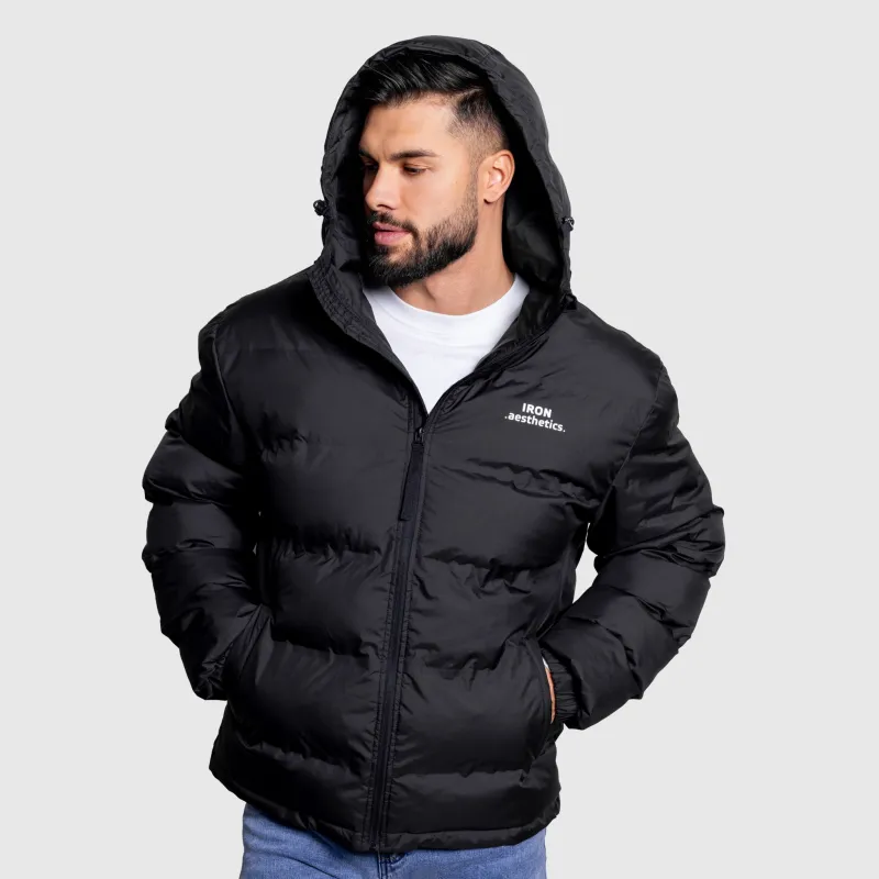 Geacă pentru bărbați Iron Aesthetics Zenit Puffer, neagră-2