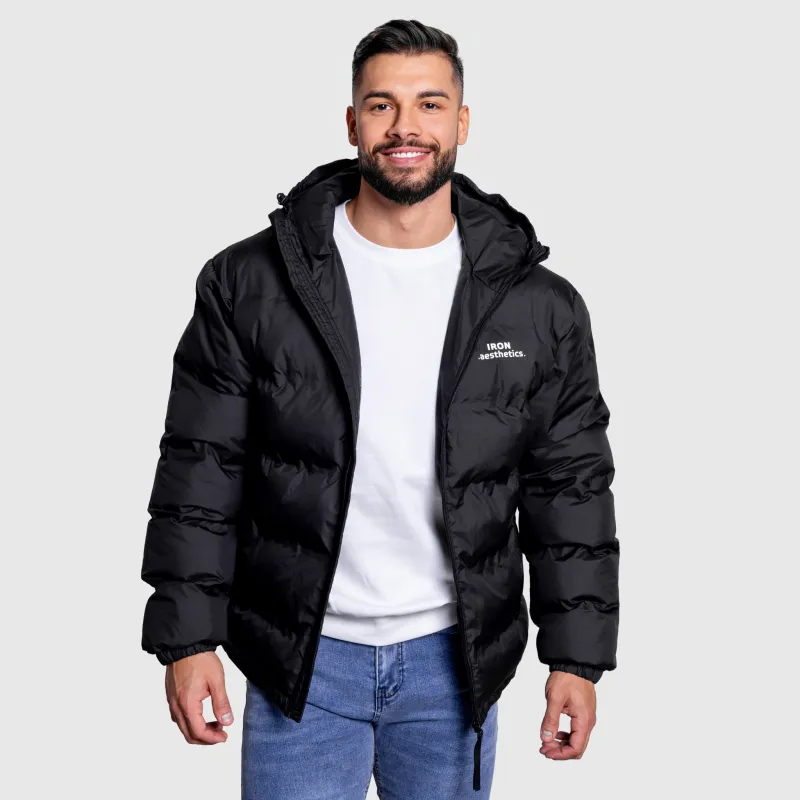 Geacă pentru bărbați Iron Aesthetics Zenit Puffer, neagră-3