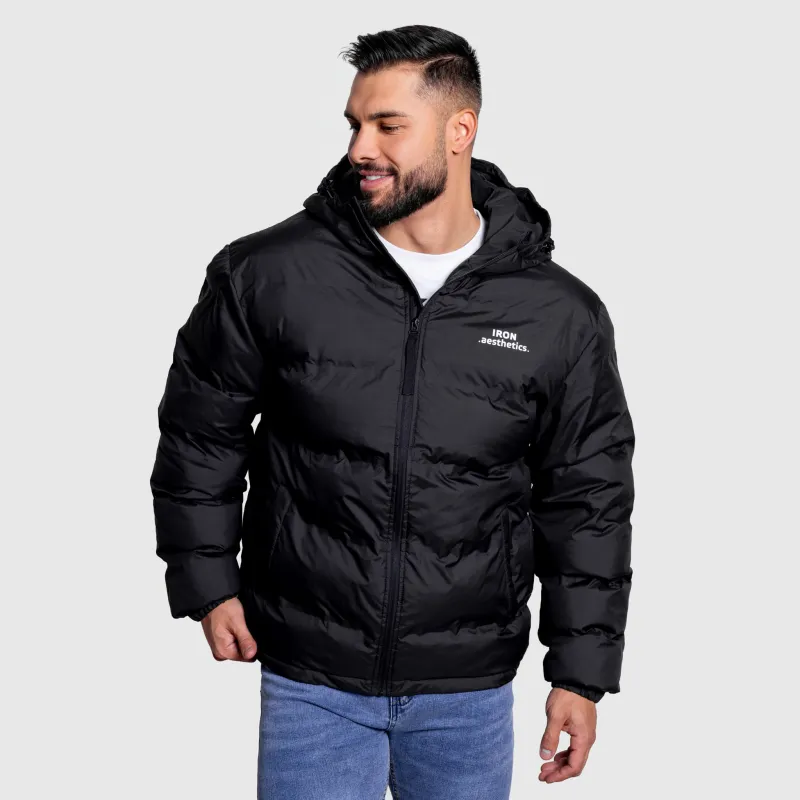 Geacă pentru bărbați Iron Aesthetics Zenit Puffer, neagră-4