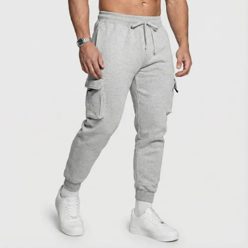 Pantaloni de trening bărbați Iron Aesthetics Cargo Joggers, gri