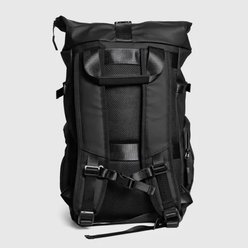 Rucsac Rolltop Iron Aesthetics Urban Pro, negru