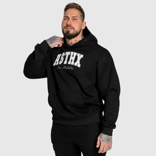 Hanorac oversized Iron Aesthetics ASTHX, negru