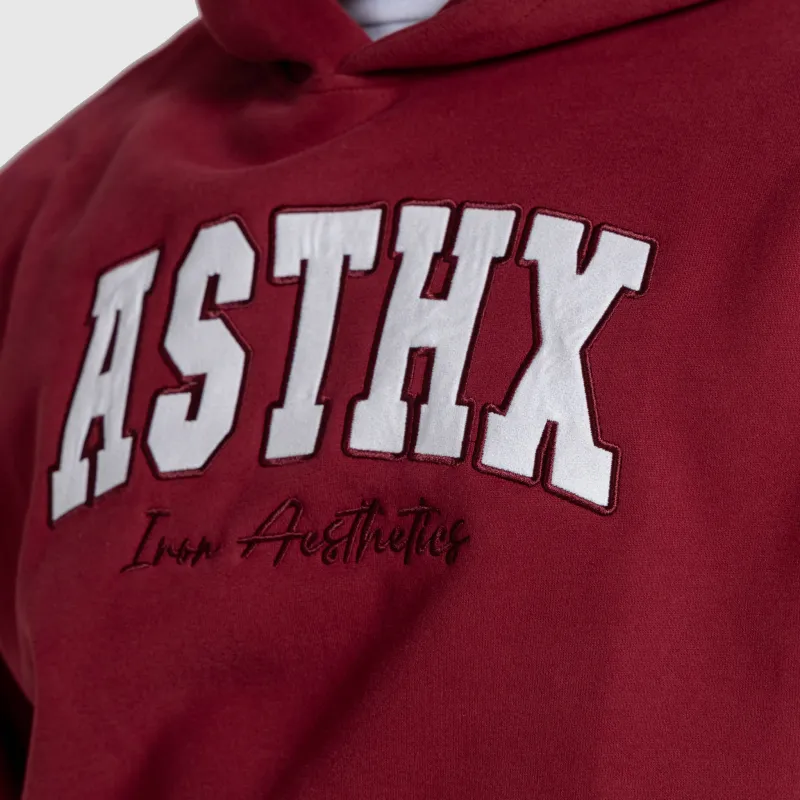 Hanorac oversized Iron Aesthetics ASTHX, vișiniu-7