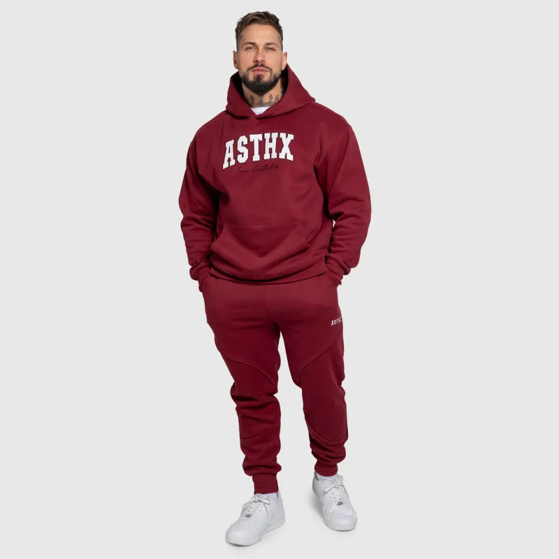 Hanorac oversized Iron Aesthetics ASTHX, vișiniu-11