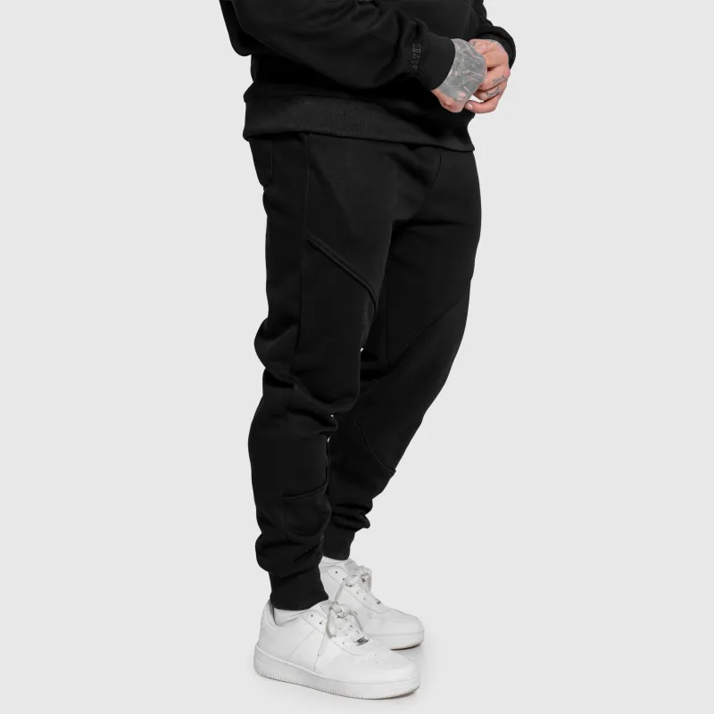 Pantaloni de trening bărbați Iron Aesthetics ASTHX, negri-5
