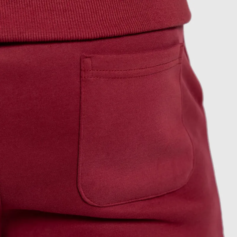 Pantaloni de trening bărbați Iron Aesthetics ASTHX, vișinii-8