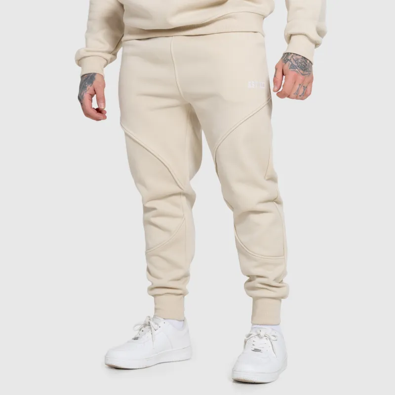 Pantaloni de trening bărbați Iron Aesthetics ASTHX, bej-1