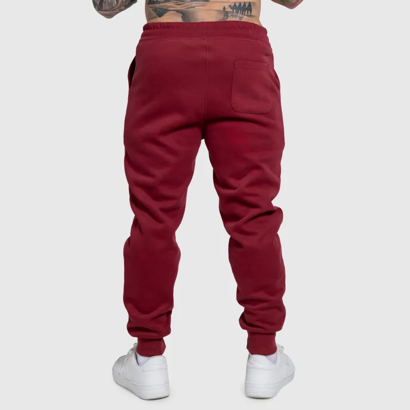 Pantaloni de trening bărbați Iron Aesthetics ASTHX, vișinii-5