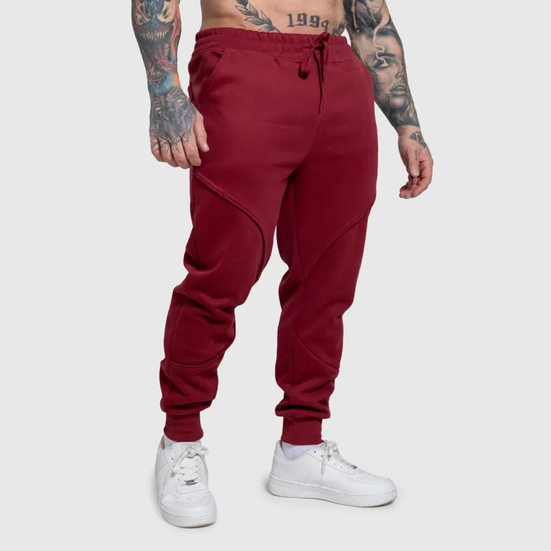 Pantaloni de trening bărbați Iron Aesthetics ASTHX, vișinii-3