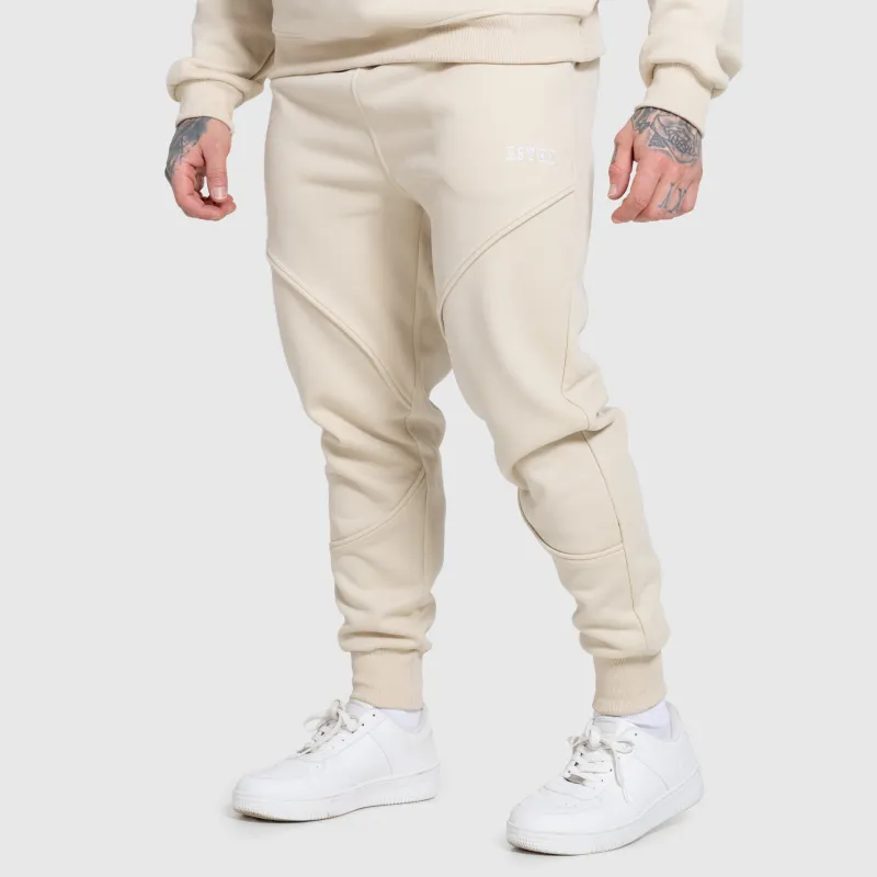 Pantaloni de trening bărbați Iron Aesthetics ASTHX, bej-5