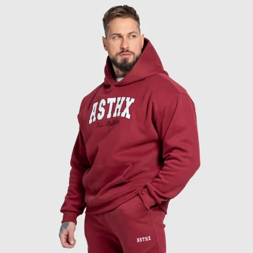 Hanorac oversized Iron Aesthetics ASTHX, vișiniu