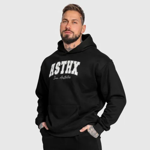 Hanorac oversized Iron Aesthetics ASTHX, negru