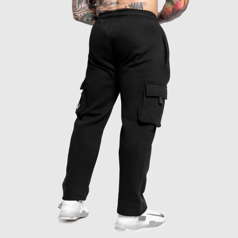 Pantaloni de trening bărbați Iron Aesthetics Utility, negri-3