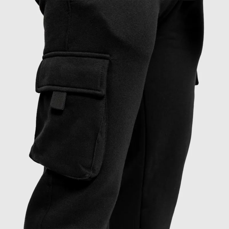 Pantaloni de trening bărbați Iron Aesthetics Utility, negri-8