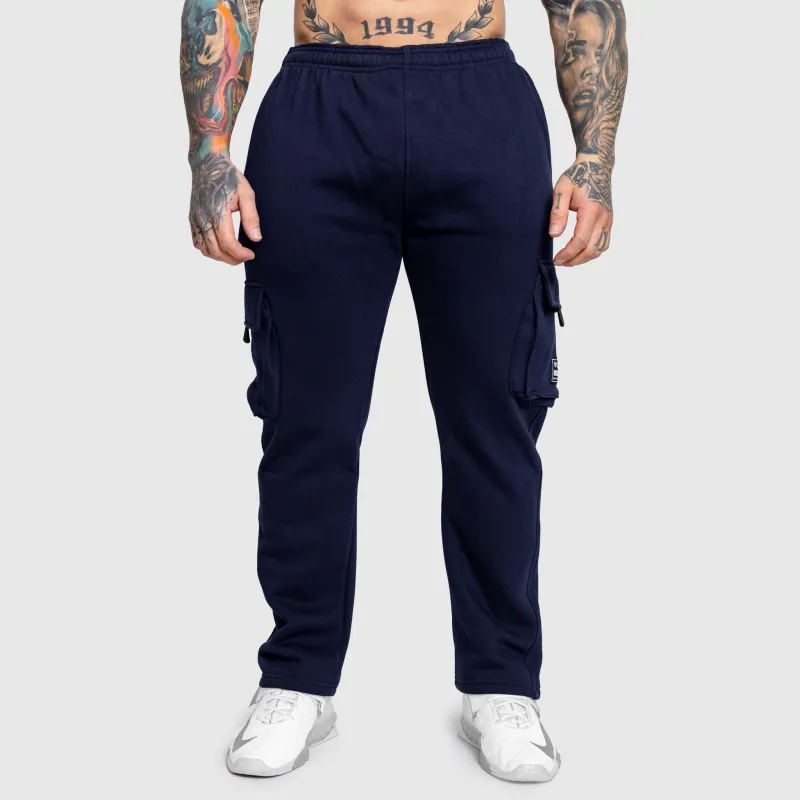 Pantaloni de trening bărbați Iron Aesthetics Utility, navy-2