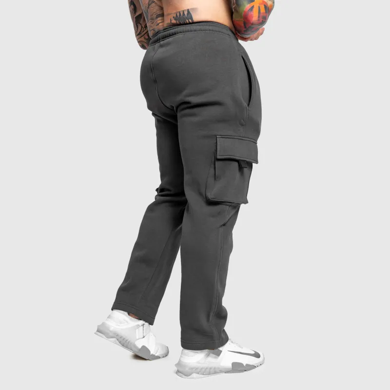 Pantaloni de trening bărbați Iron Aesthetics Utility, gri-4