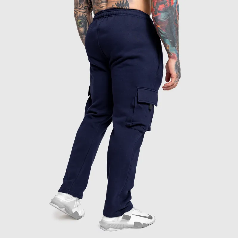 Pantaloni de trening bărbați Iron Aesthetics Utility, navy-4
