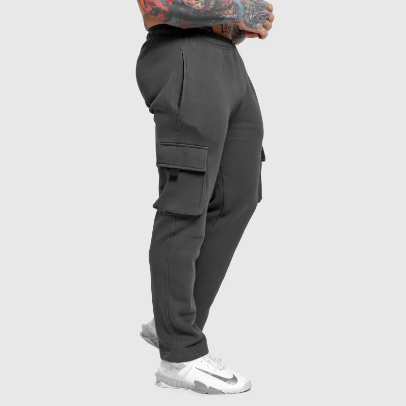 Pantaloni de trening bărbați Iron Aesthetics Utility, gri-6