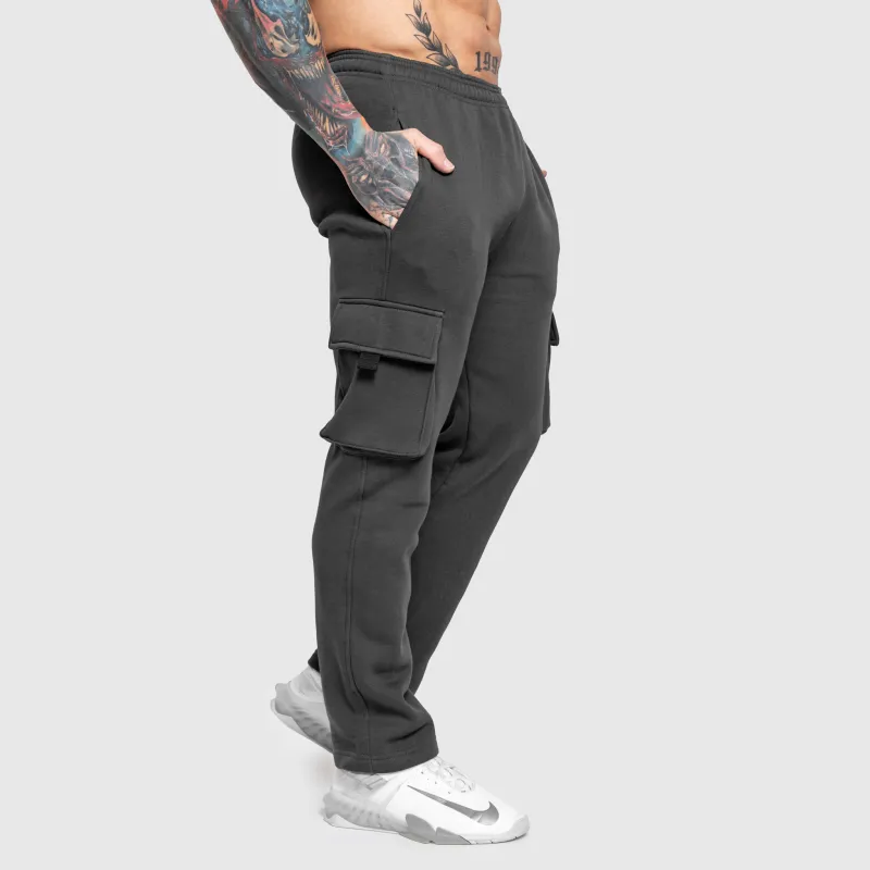 Pantaloni de trening bărbați Iron Aesthetics Utility, gri-2