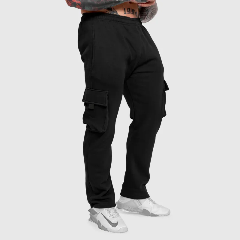Pantaloni de trening bărbați Iron Aesthetics Utility, negri-6