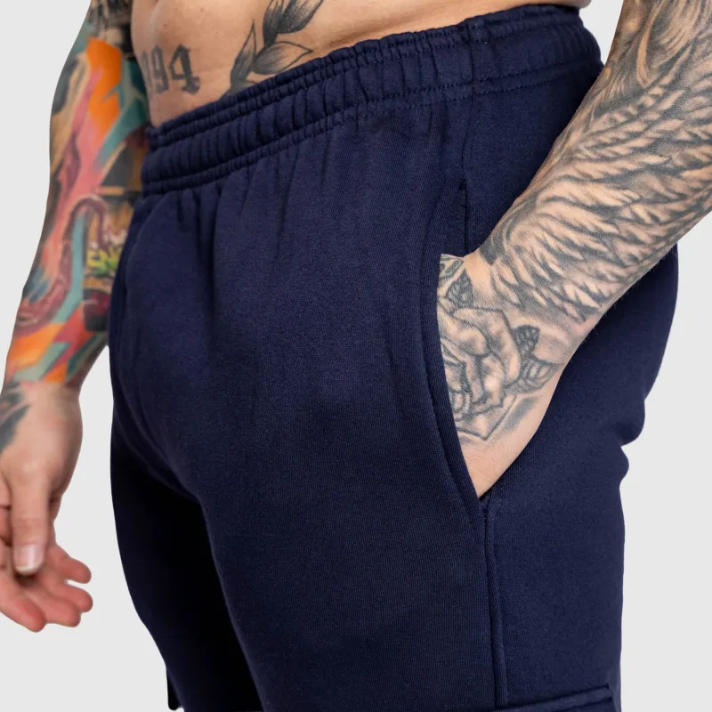 Pantaloni de trening bărbați Iron Aesthetics Utility, navy-7