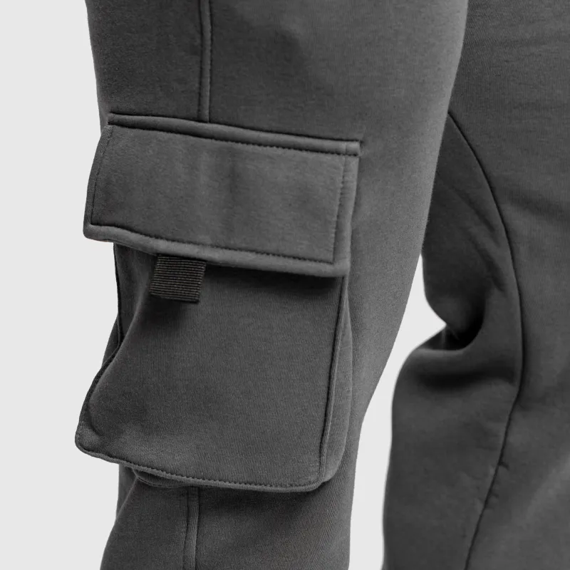 Pantaloni de trening bărbați Iron Aesthetics Utility, gri-9