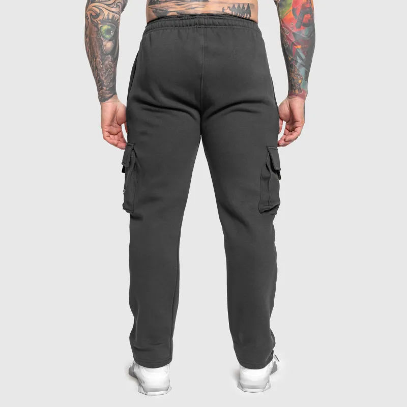 Pantaloni de trening bărbați Iron Aesthetics Utility, gri-5