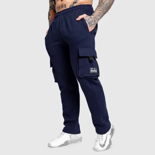 Pantaloni de trening bărbați Iron Aesthetics Utility, navy