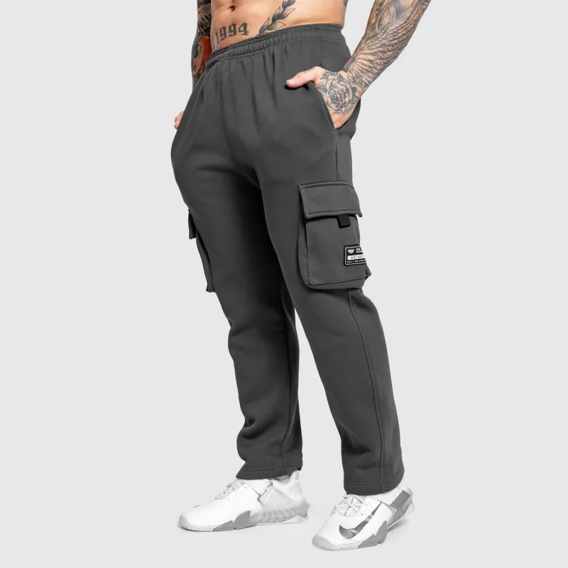 Pantaloni de trening bărbați Iron Aesthetics Utility, gri-1