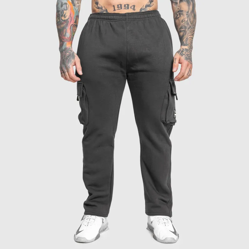 Pantaloni de trening bărbați Iron Aesthetics Utility, gri-3