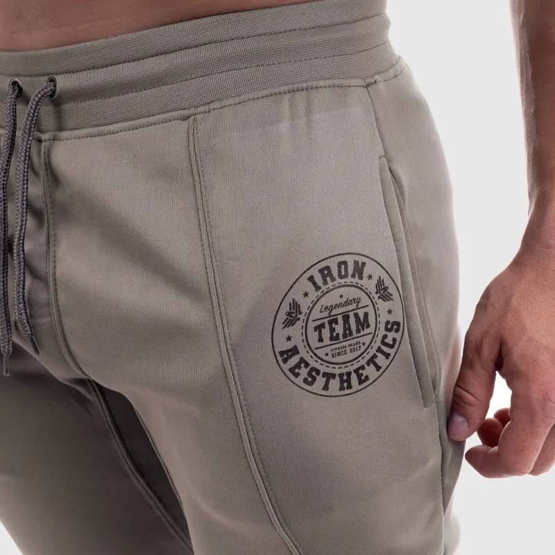 Pantaloni de trening Jogger Iron Aesthetics Circle Star, gri-7