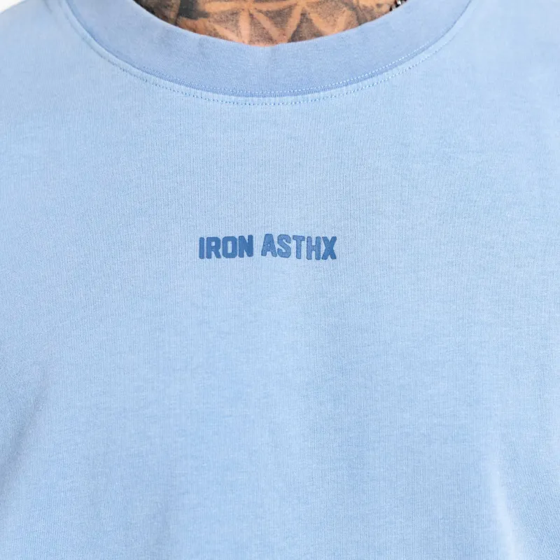 Tricou bărbați Iron Aesthetics X Washed, albastru-9