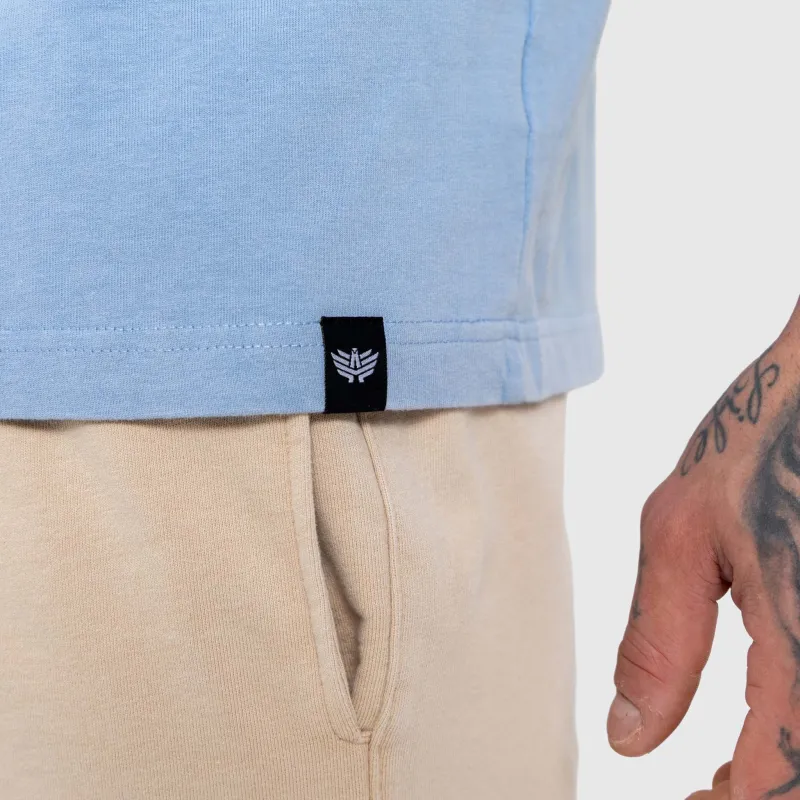 Tricou bărbați Iron Aesthetics X Washed, albastru-8