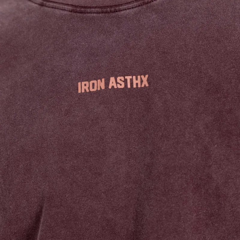 Tricou bărbați Iron Aesthetics X Washed, violet-9