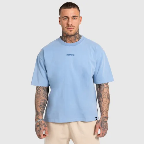 Tricou bărbați Iron Aesthetics X Washed, albastru