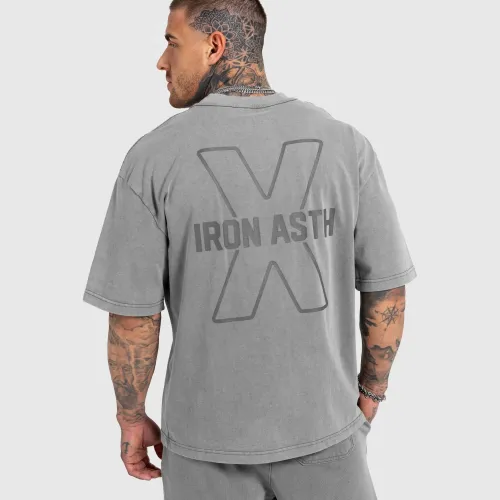 Tricou bărbați Iron Aesthetics X Washed, gri