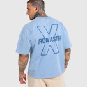 Tricou bărbați Iron Aesthetics X Washed, albastru