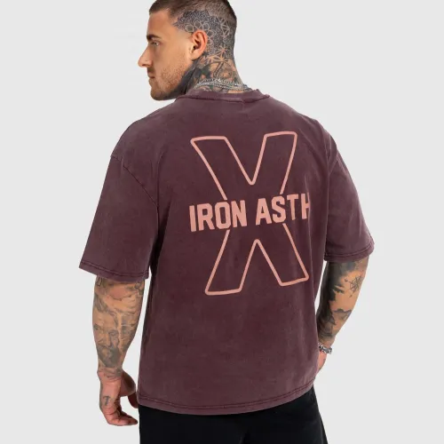 Tricou bărbați Iron Aesthetics X Washed, violet
