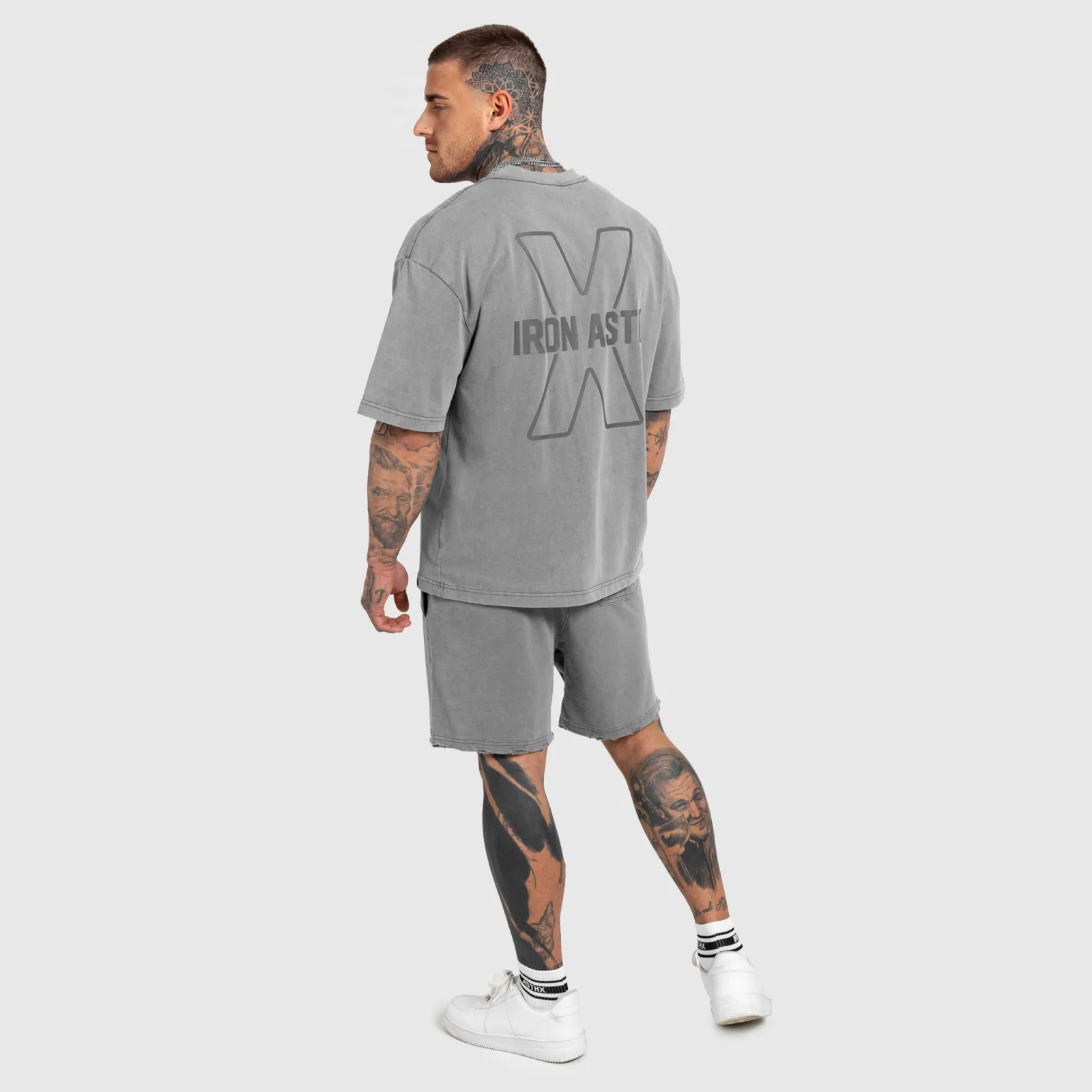 Set bărbați Iron Aesthetics X Washed, gri-1