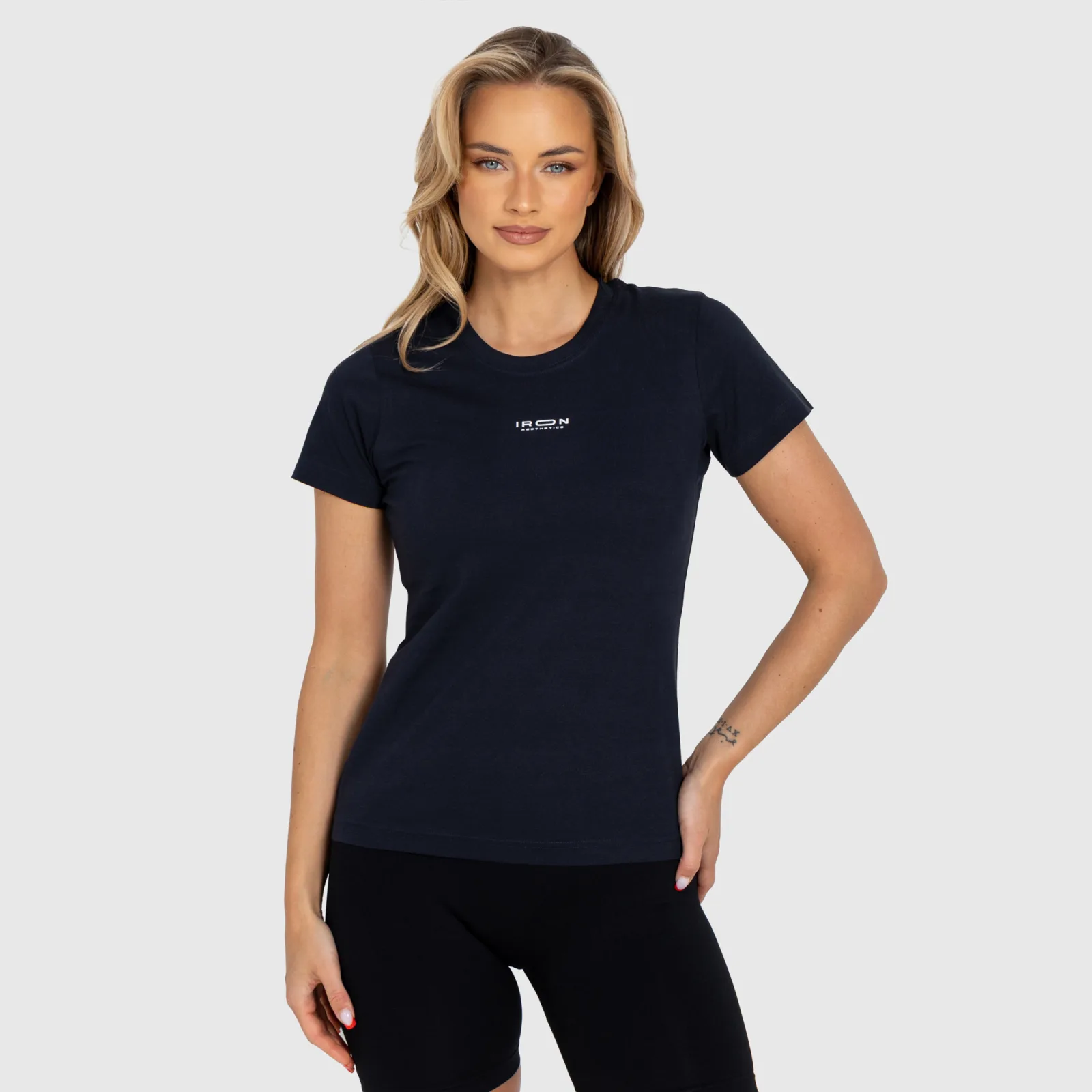 Tricou damă Iron Aesthetics Basic, navy-1