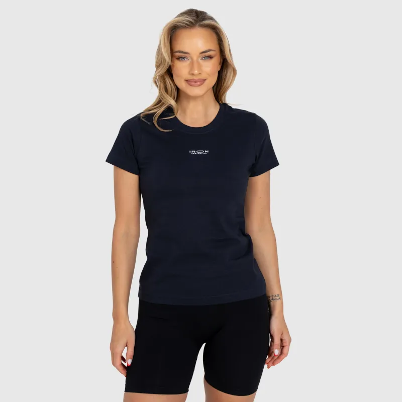 Tricou damă Iron Aesthetics Basic, navy-2