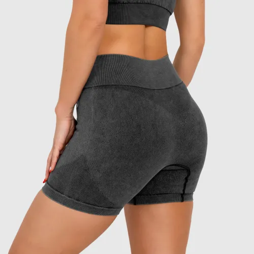 Pantaloni scurți de damă Iron Aesthetics Faded, washed black