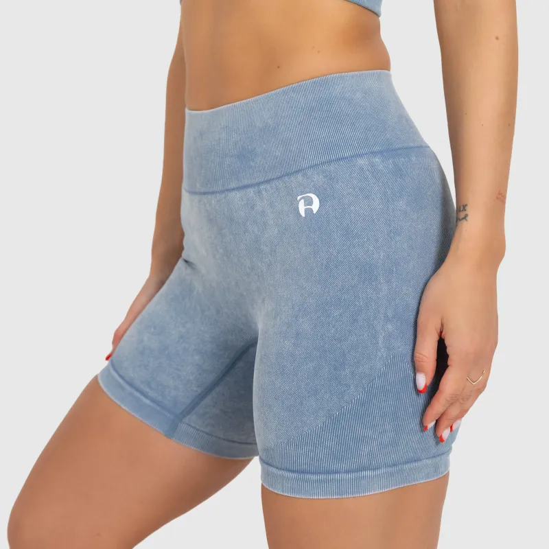 Pantaloni scurți de damă Iron Aesthetics Faded, washed blue-3