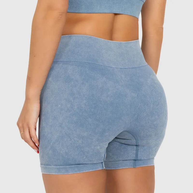 Pantaloni scurți de damă Iron Aesthetics Faded, washed blue-5
