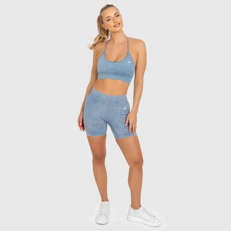 Pantaloni scurți de damă Iron Aesthetics Faded, washed blue-7