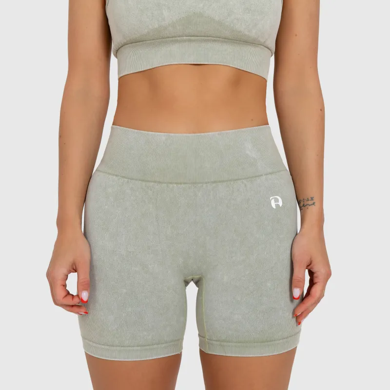 Pantaloni scurți de damă Iron Aesthetics Faded, washed green-4