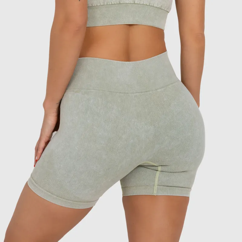 Pantaloni scurți de damă Iron Aesthetics Faded, washed green-6