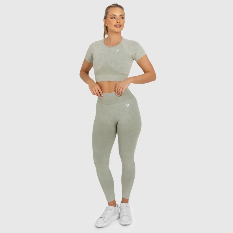 Colanți pentru damă Iron Aesthetics Faded, washed green-5