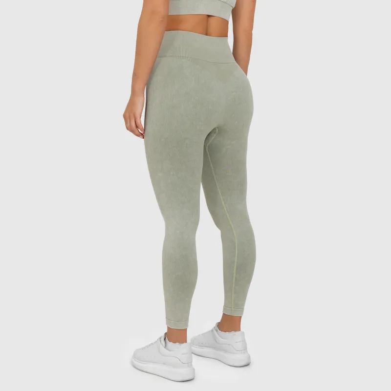 Colanți pentru damă Iron Aesthetics Faded, washed green-4